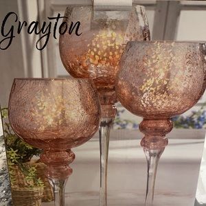 Grayton Set of THREE candle holders